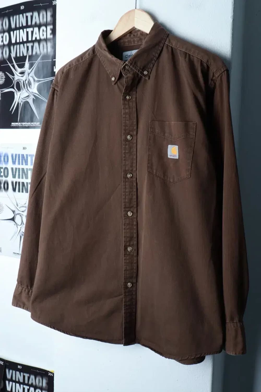 (XL-2XL) 칼하트 셔츠 남방 빅사이즈 브라운 아메카지-16BED 상품이미지1