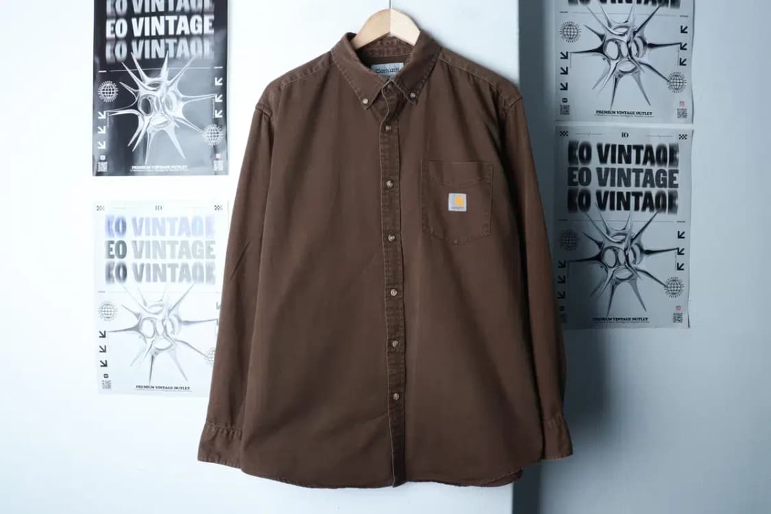 (XL-2XL) 칼하트 셔츠 남방 빅사이즈 브라운 아메카지-16BED 상품이미지2