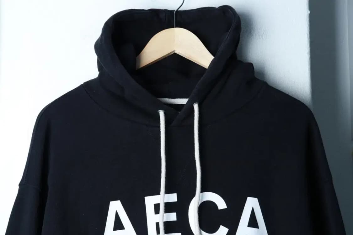 (L-XL) 에이카화이트 후드티셔츠 빅로고 블랙 올드스쿨-16BF0 상품이미지3