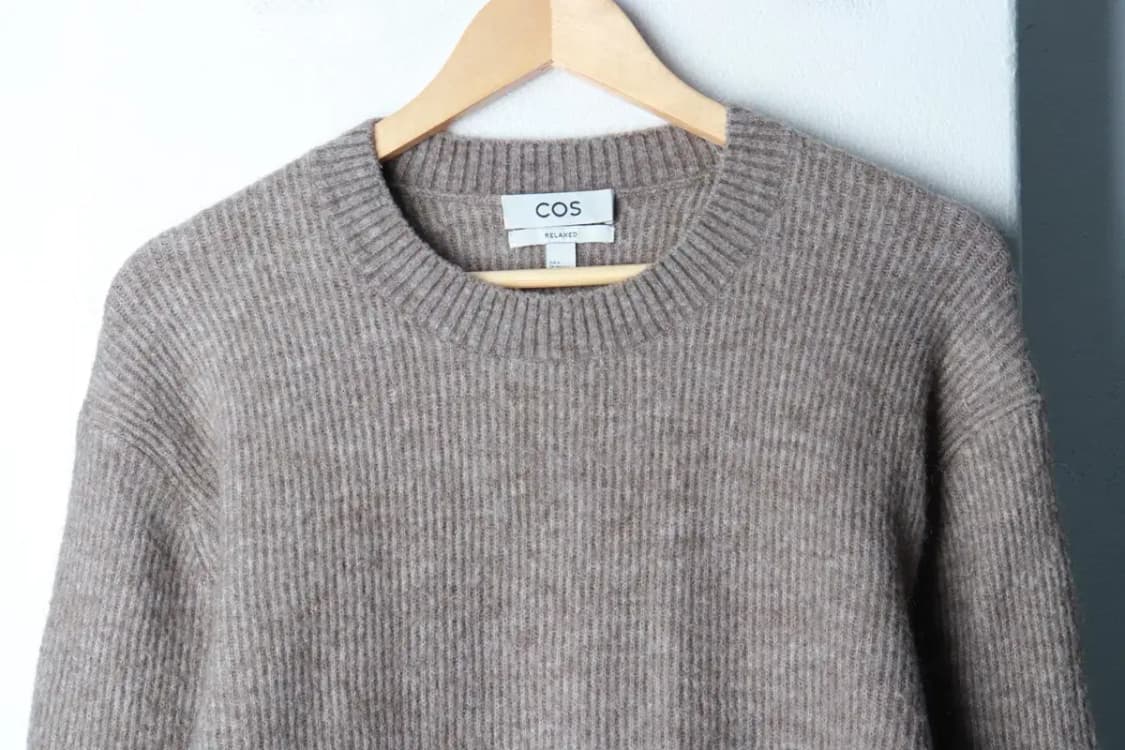 (L-XL) 코스 니트 루즈핏 무지 브라운 울-16BF1 상품이미지3