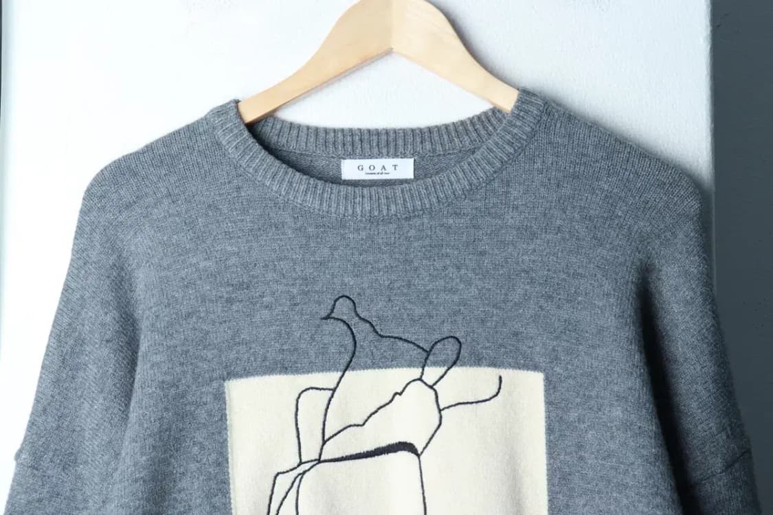 (F) 브랜드빈티지 니트 명화 루즈핏 그레이-16BF2 상품이미지3