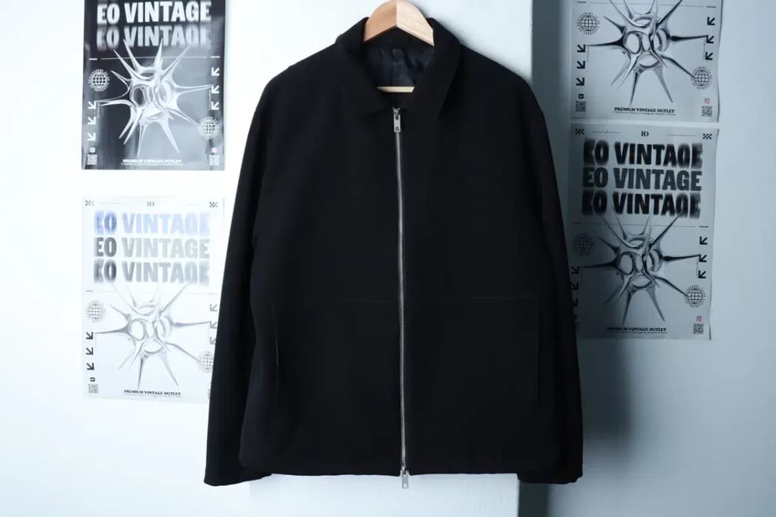 (L-XL) 라퍼지스토어 집업 바람막이 점퍼자켓 블루종 블랙-16BF4 상품이미지2