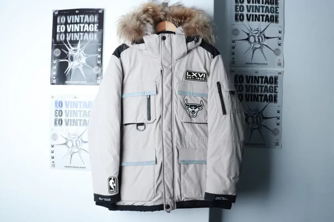 (L-2XL) NBA 엔비에이 패딩 점퍼자켓 시카고불스 유틸-16C01 상품이미지2