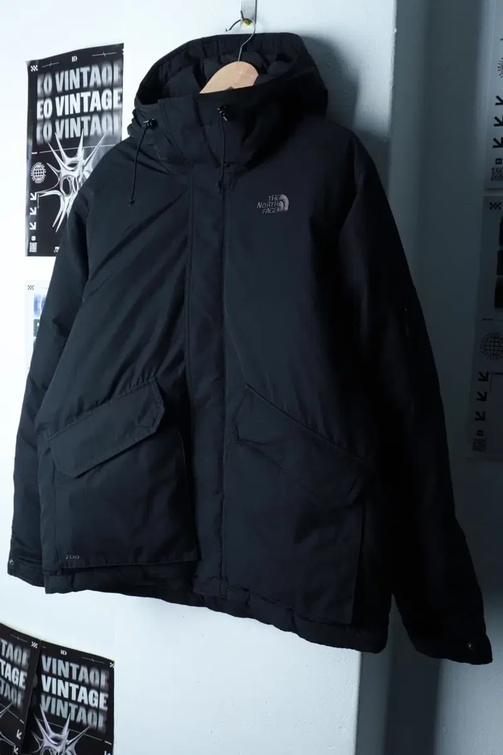 (XL) 노스페이스 패딩 점퍼자켓 대장급 봄버 덕다운 블랙-16C02 상품이미지1