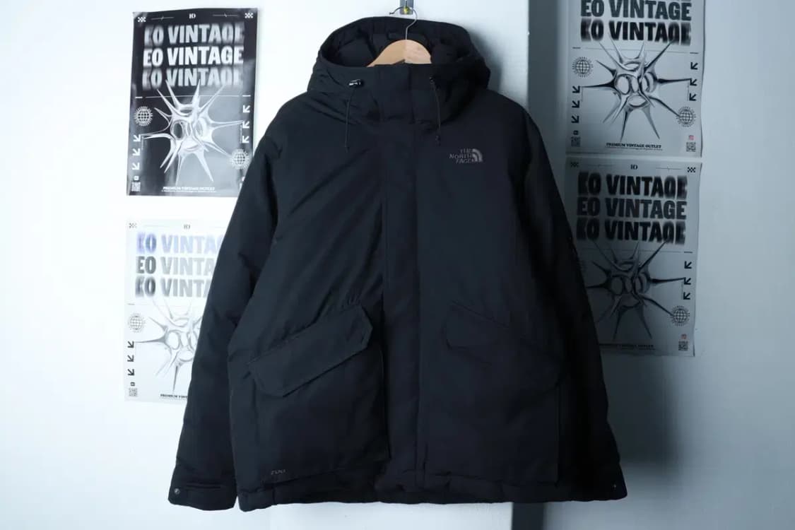 (XL) 노스페이스 패딩 점퍼자켓 대장급 봄버 덕다운 블랙-16C02 상품이미지2