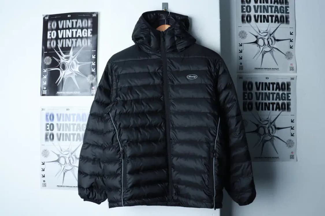 (S-M) 엠엠엘지 패딩 점퍼자켓 경량 블랙 유행 Y2K-16C07 상품이미지2