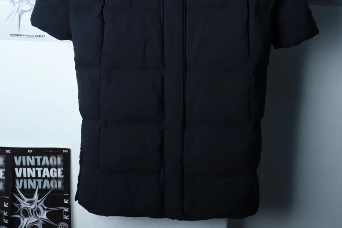 W(F) 스튜디오 톰보이 패딩 점퍼자켓 덕다운 블랙 롱-16C0A 상품이미지4