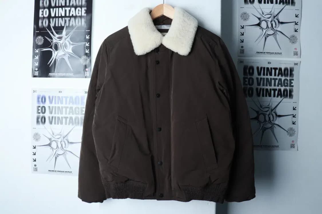 (M-L) 프랑코페라로 패딩 점퍼자켓 봄버 카키 구스다운-16C0B 상품이미지2