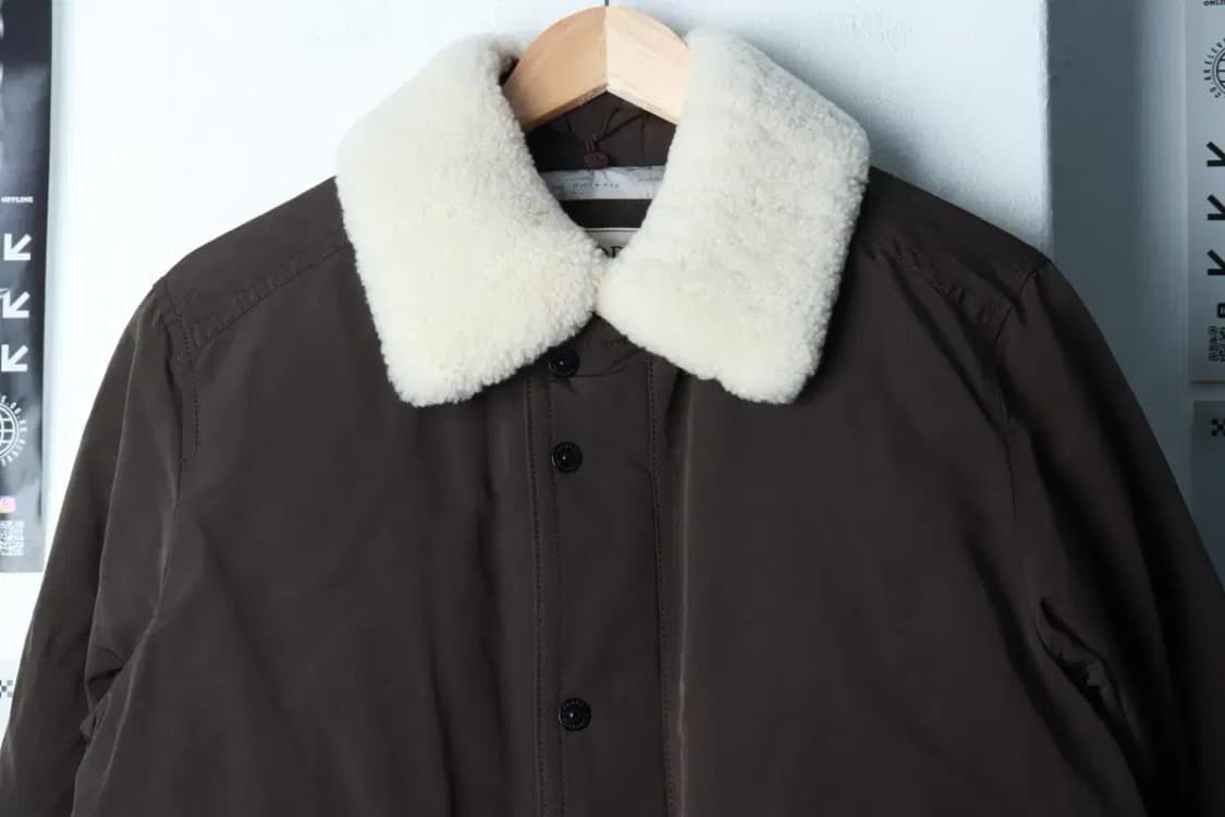 (M-L) 프랑코페라로 패딩 점퍼자켓 봄버 카키 구스다운-16C0B 상품이미지3