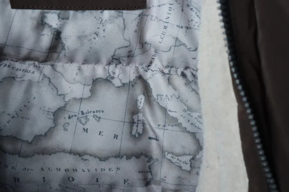 (M-L) 프랑코페라로 패딩 점퍼자켓 봄버 카키 구스다운-16C0B 상품이미지7