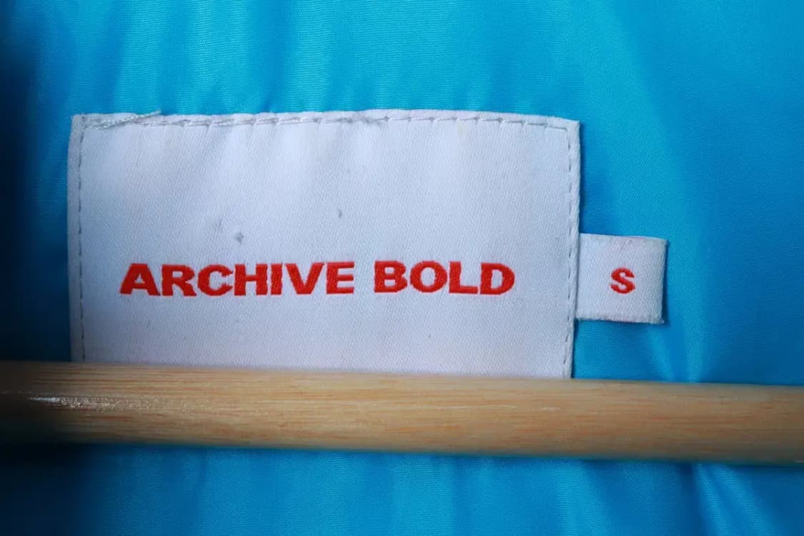 (S-M) 아카이브 볼드 패딩 점퍼자켓 연블루 패턴 덕다운-16C0D 상품이미지7