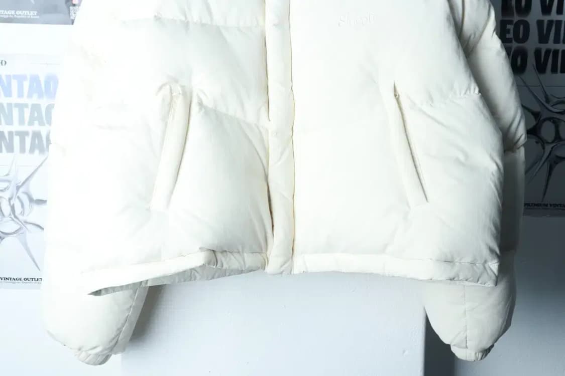 W(F) 시눈 패딩 점퍼자켓 덕다운 푸퍼 아이보리 키치-16C0E 상품이미지4