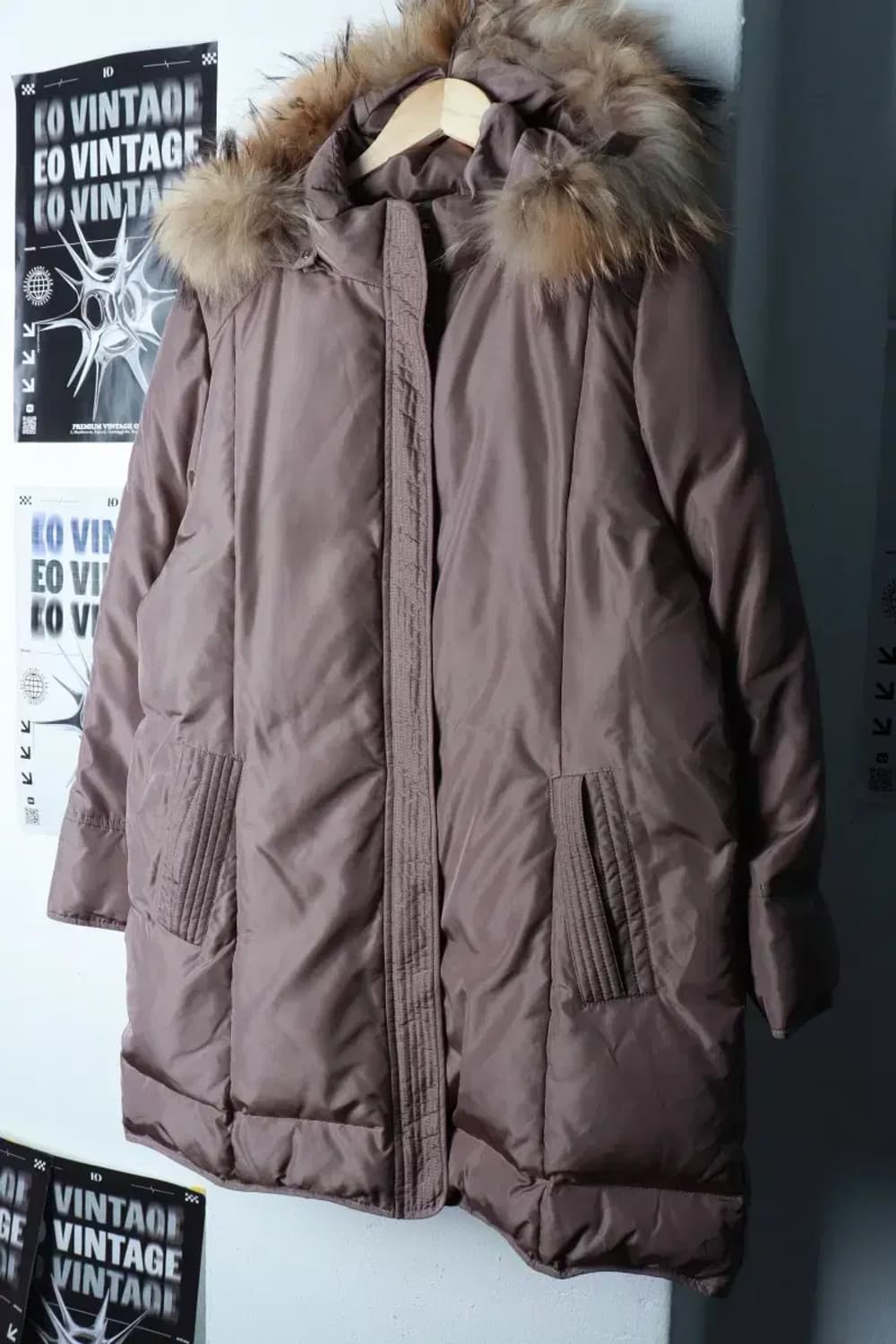 (L-XL) 닥스 패딩 점퍼자켓 골드브라운 덕다운 롱 퍼-16C12 상품이미지1