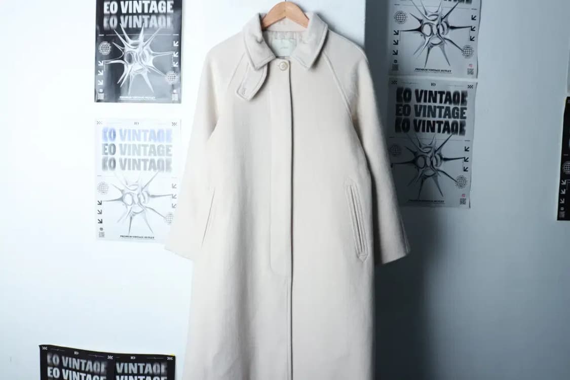 W(S-M) 라퍼지스토어 코트자켓 발마칸 아이보리 크림 울-16C14 상품이미지2