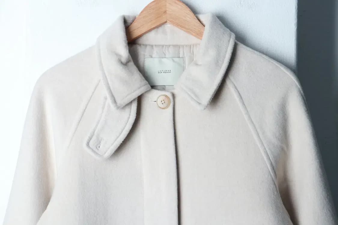 W(S-M) 라퍼지스토어 코트자켓 발마칸 아이보리 크림 울-16C14 상품이미지3