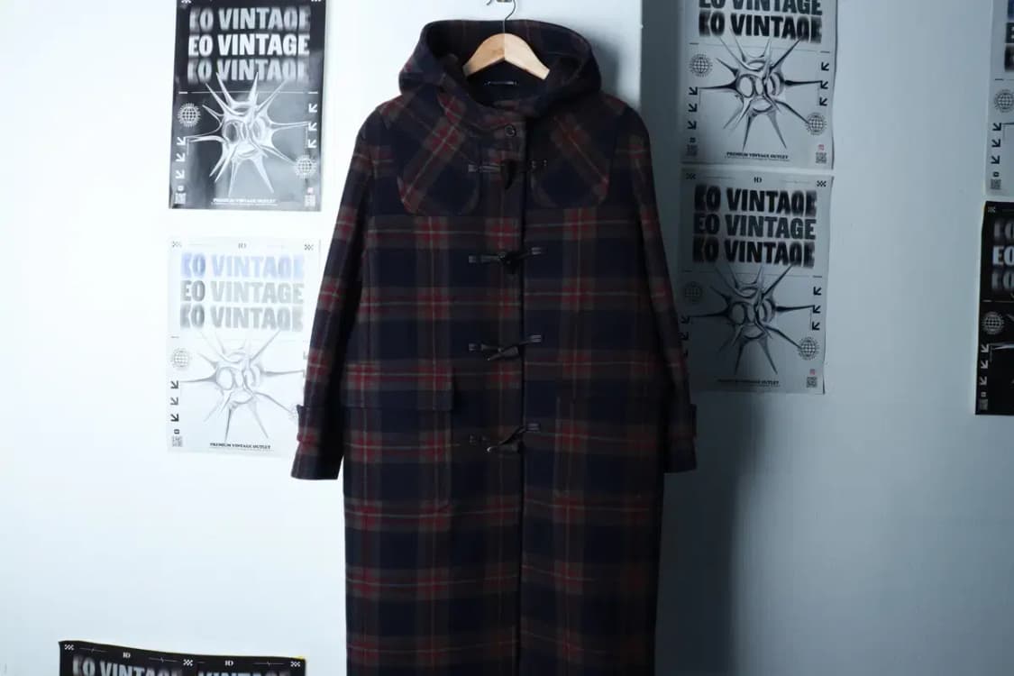 W(S-M) 타미힐피거 코트자켓 대장 떡볶이 체크 떡코 더플-16C15 상품이미지2