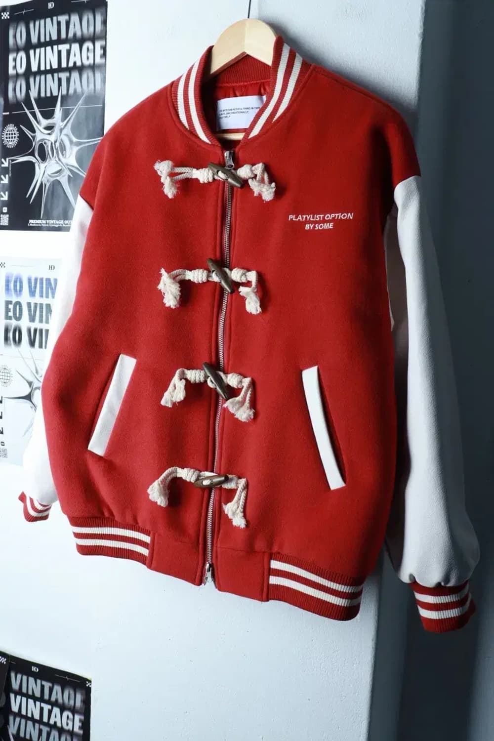 (F) 썸플레이스 집업 바람막이 점퍼자켓 Y2K 박시 바시티-16C1A 상품이미지1