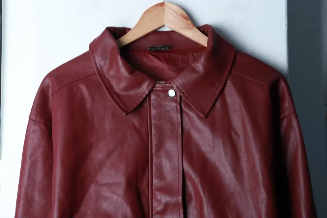 W(F) 브라운브레스 집업 바람막이 점퍼자켓 레더 세미크롭-16C1B 상품이미지3