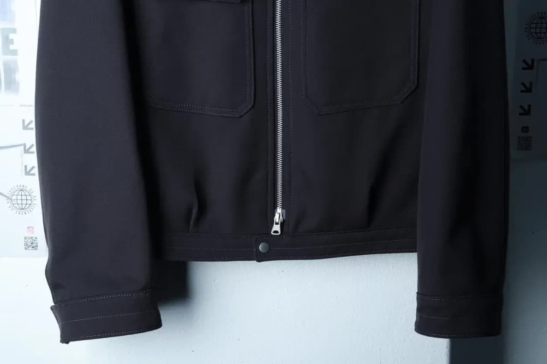 (S-M) 비슬로우 집업 바람막이 점퍼자켓 블루종 차콜 울-16C1C 상품이미지4