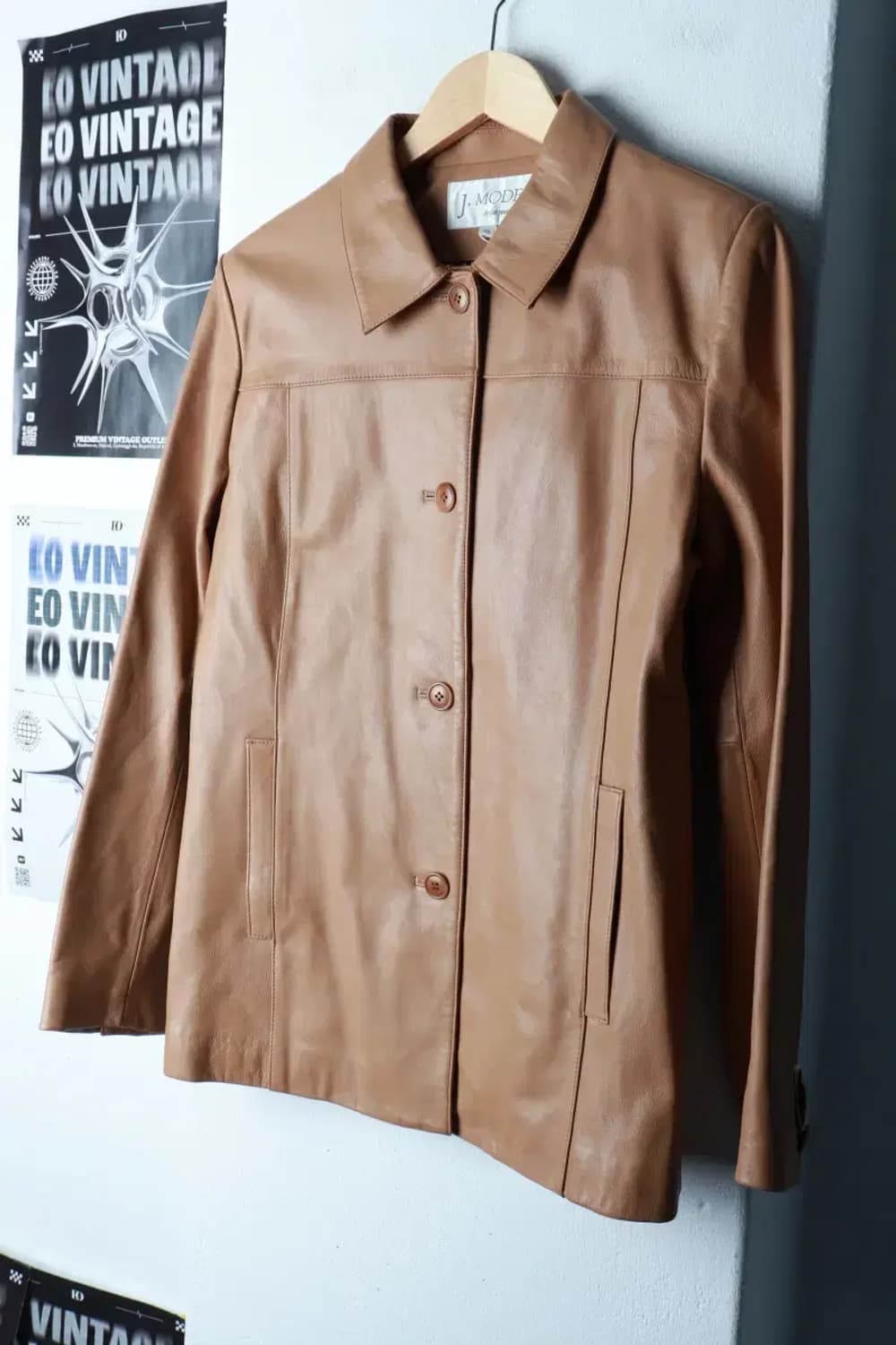 W(M-L) 제이모드 집업 바람막이 점퍼자켓 새상품 레더-16C1E 상품이미지1