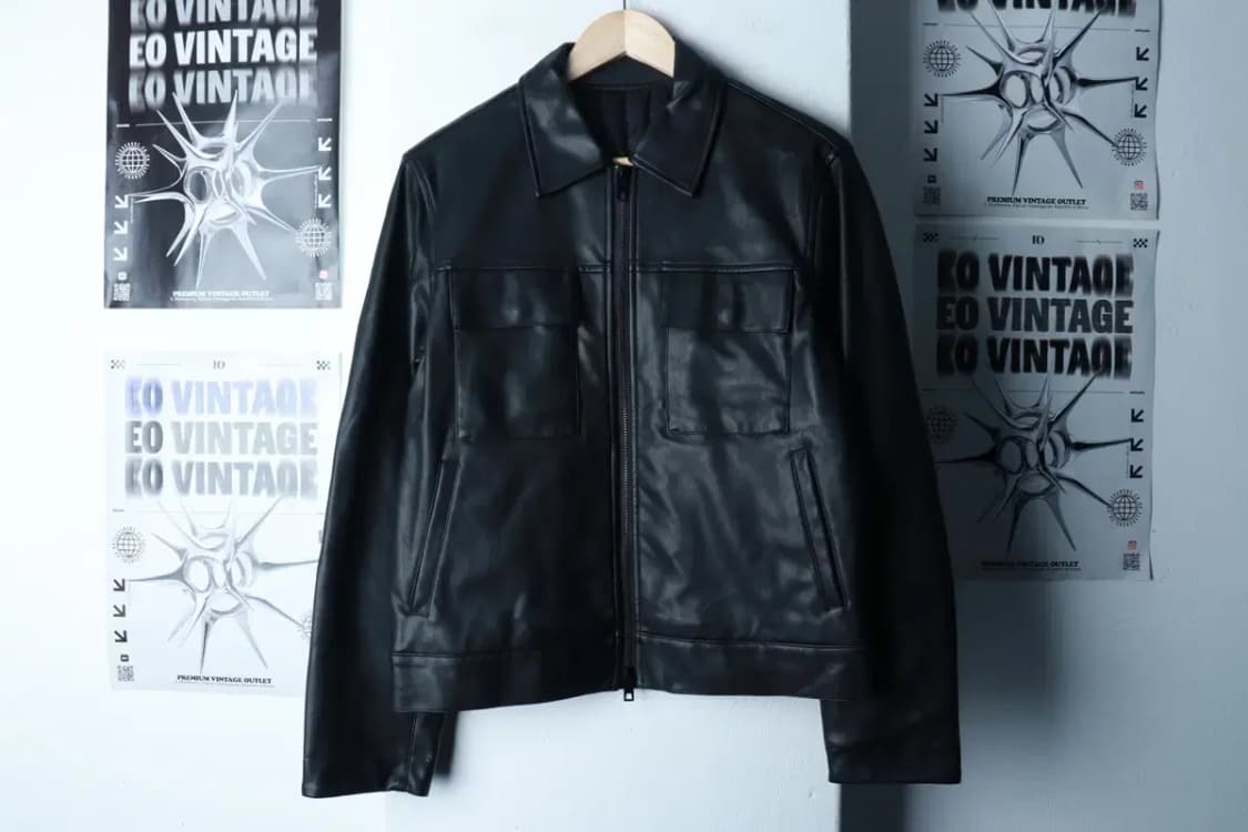 (S-M) 라퍼지스토어 집업 바람막이 점퍼자켓 레더 투웨이-16C1F 상품이미지2