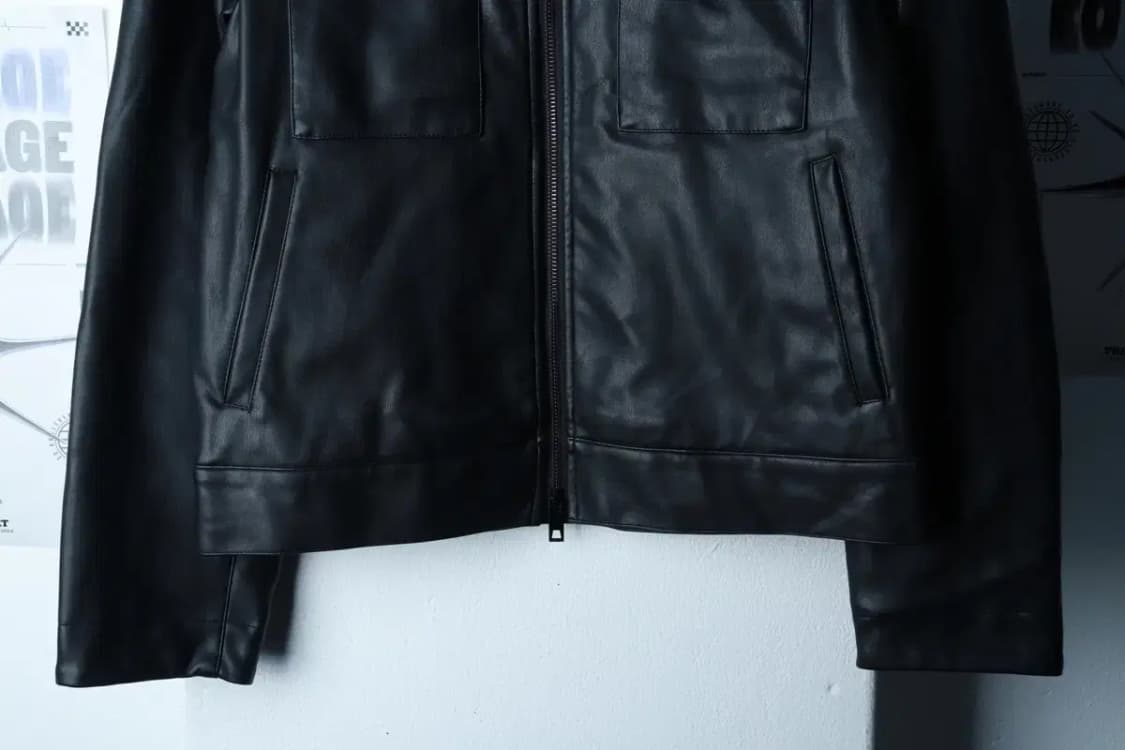 (S-M) 라퍼지스토어 집업 바람막이 점퍼자켓 레더 투웨이-16C1F 상품이미지4