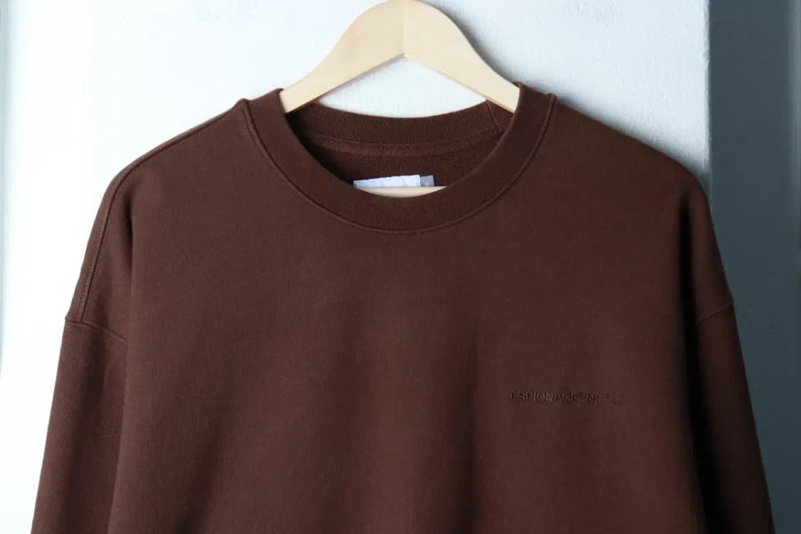 (L-XL) 에스피오나지 맨투맨 티셔츠 루즈핏 브라운 아메카지-16B67 상품이미지3