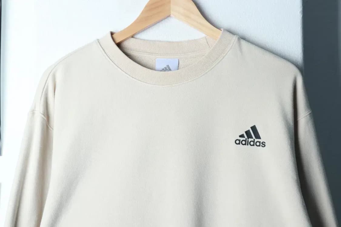 (L) 아디다스 맨투맨 티셔츠 베이지 올드스쿨-16B6B 상품이미지3
