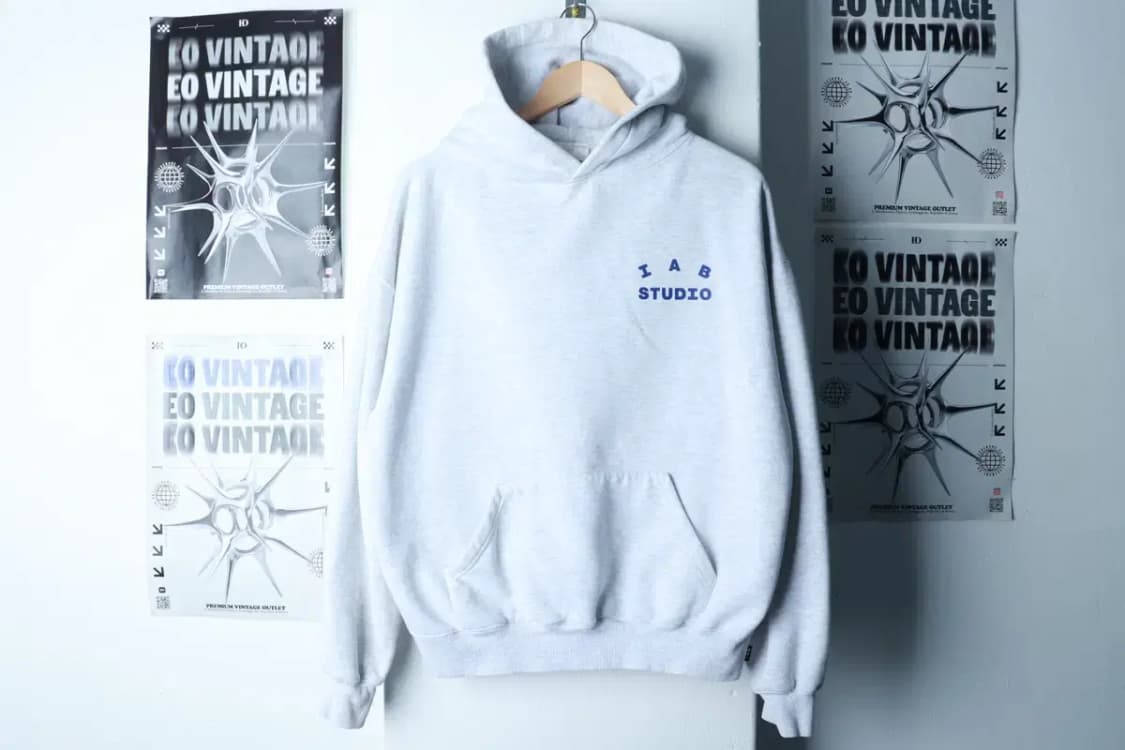 (L-XL) 아이앱 스튜디오 후드티셔츠 멜란지 기모 올드스쿨-16B6D 상품이미지2