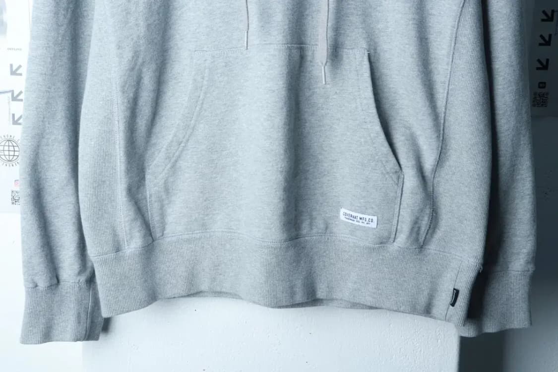 (M-L) 커버낫 후드티셔츠 C로고 그레이 기본-16B6E 상품이미지4