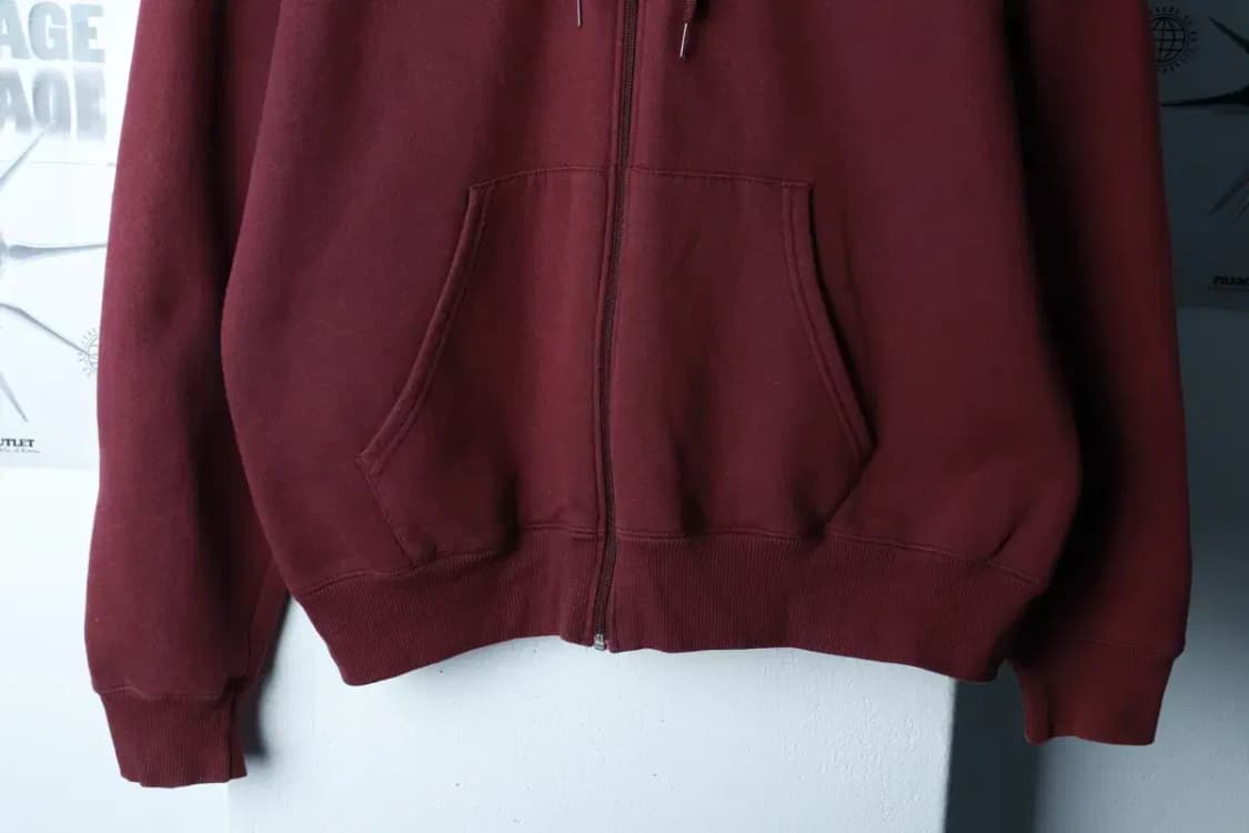 (XL) 챔피온 후드집업 버건디 기모 올드스쿨-16B6F 상품이미지4