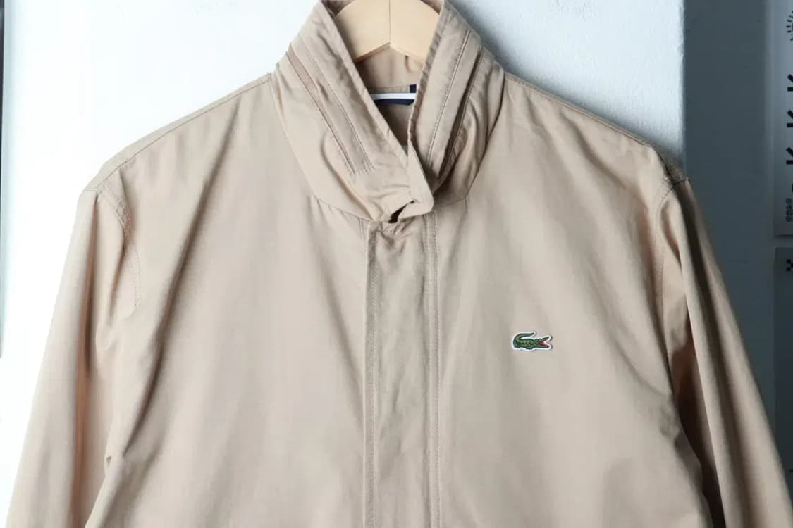 (L-XL) 라코스테 코트자켓 맥코트 베이지 면 치노 아메카지-16B74 상품이미지3