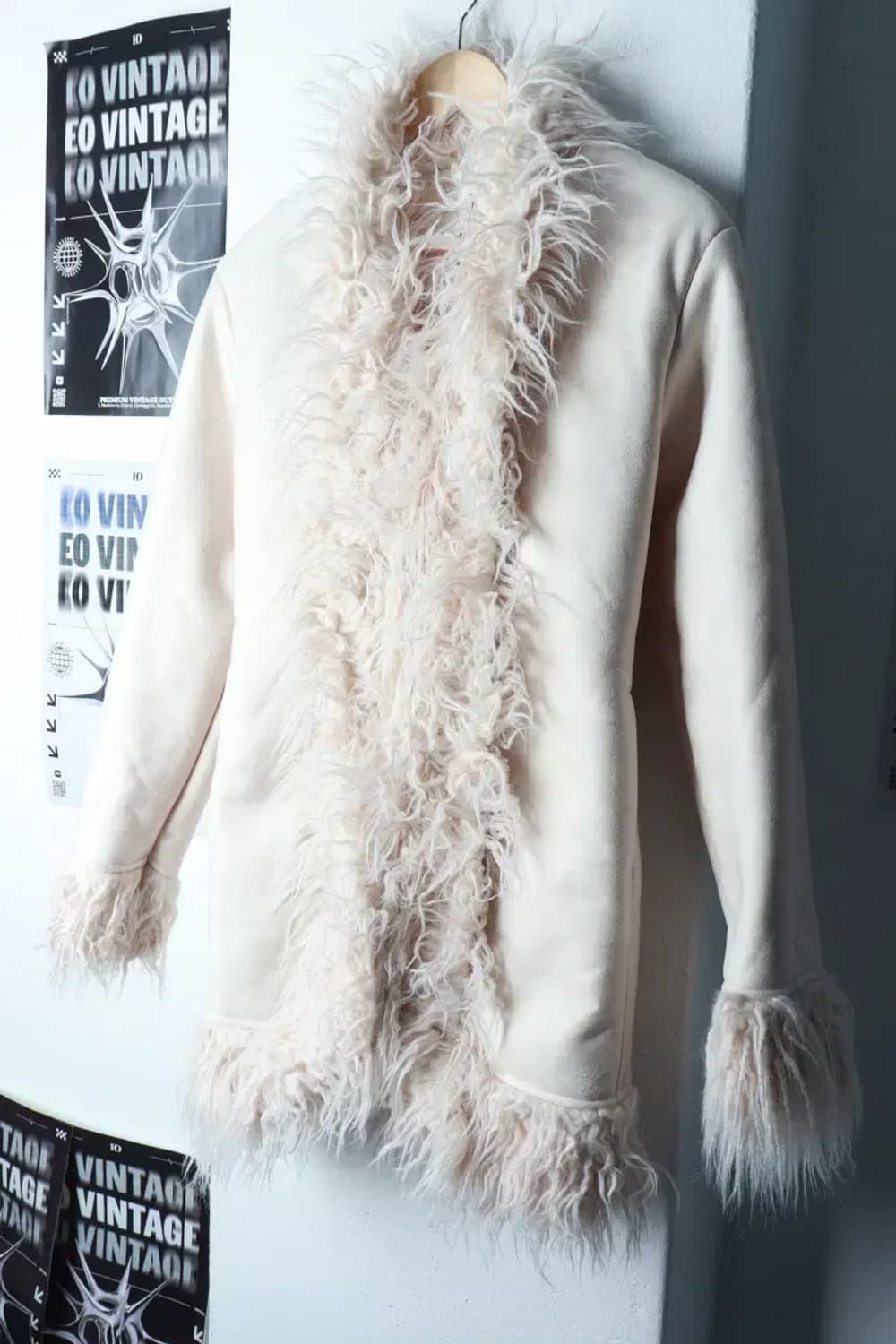 W(F) 비엔프롬 코트자켓 새상품 무스탕 화이트 퍼-16B76 상품이미지1