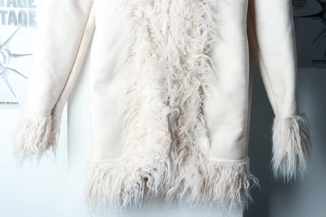 W(F) 비엔프롬 코트자켓 새상품 무스탕 화이트 퍼-16B76 상품이미지4