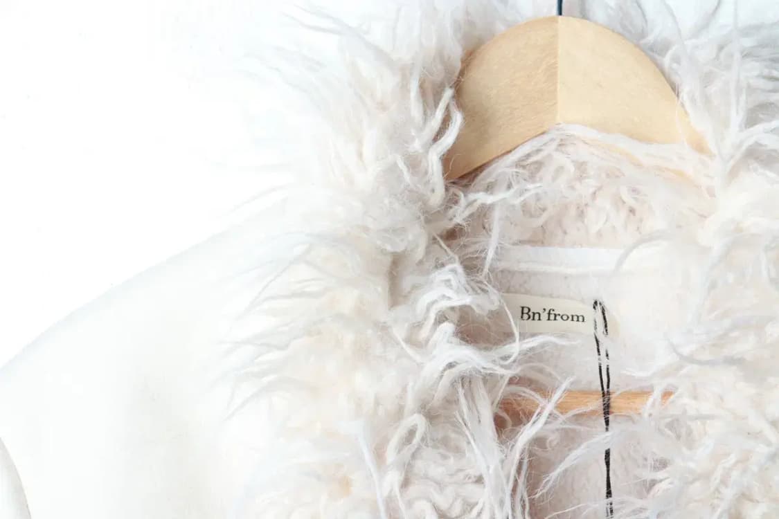 W(F) 비엔프롬 코트자켓 새상품 무스탕 화이트 퍼-16B76 상품이미지5