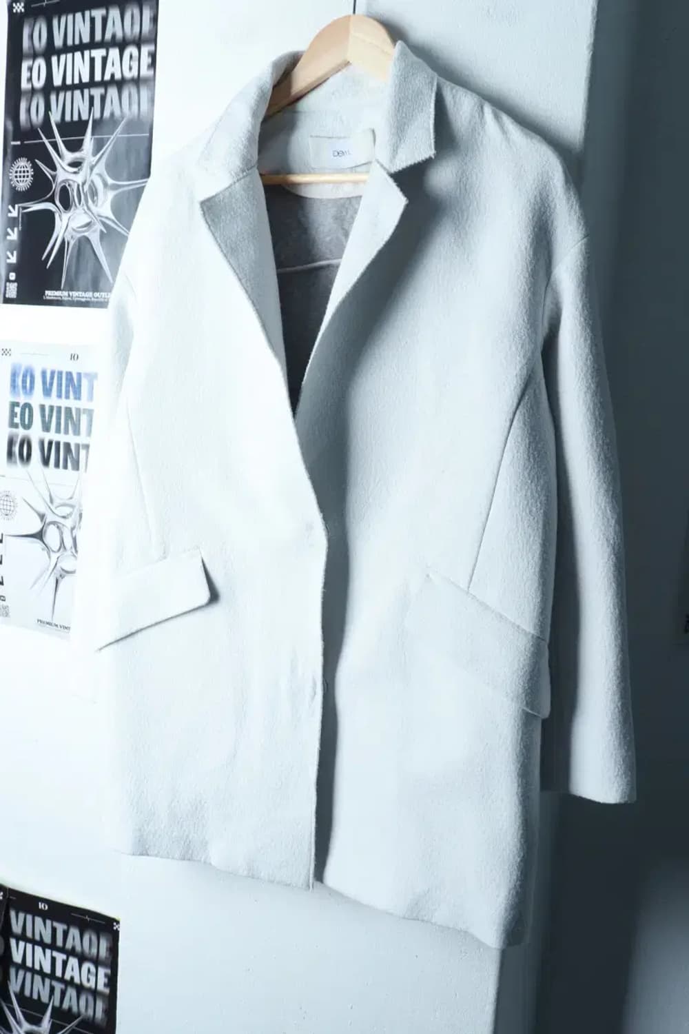 W(S-M) 듀엘 코트자켓 화이트 폴리-16B77 상품이미지1