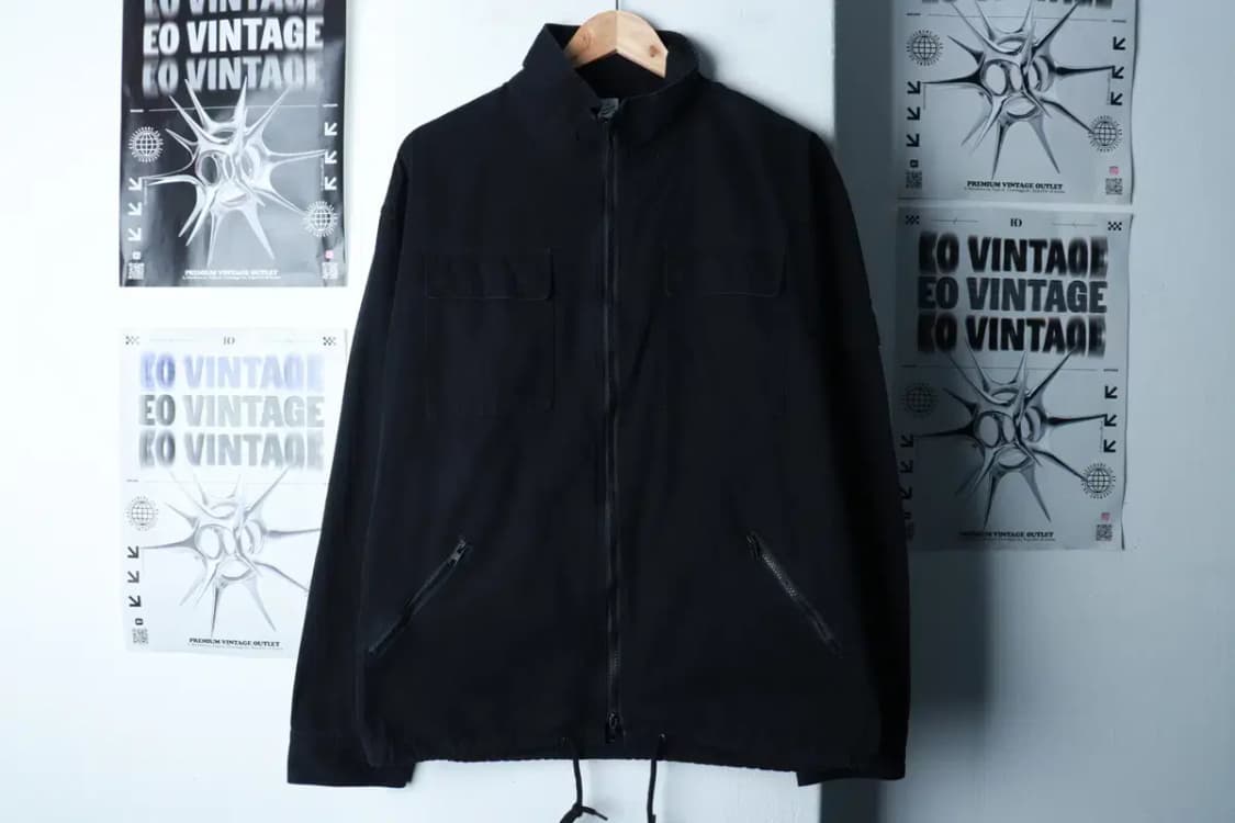 (L-XL) 파르티멘토 집업 바람막이 점퍼자켓 블랙 올드스쿨-16B7F 상품이미지2