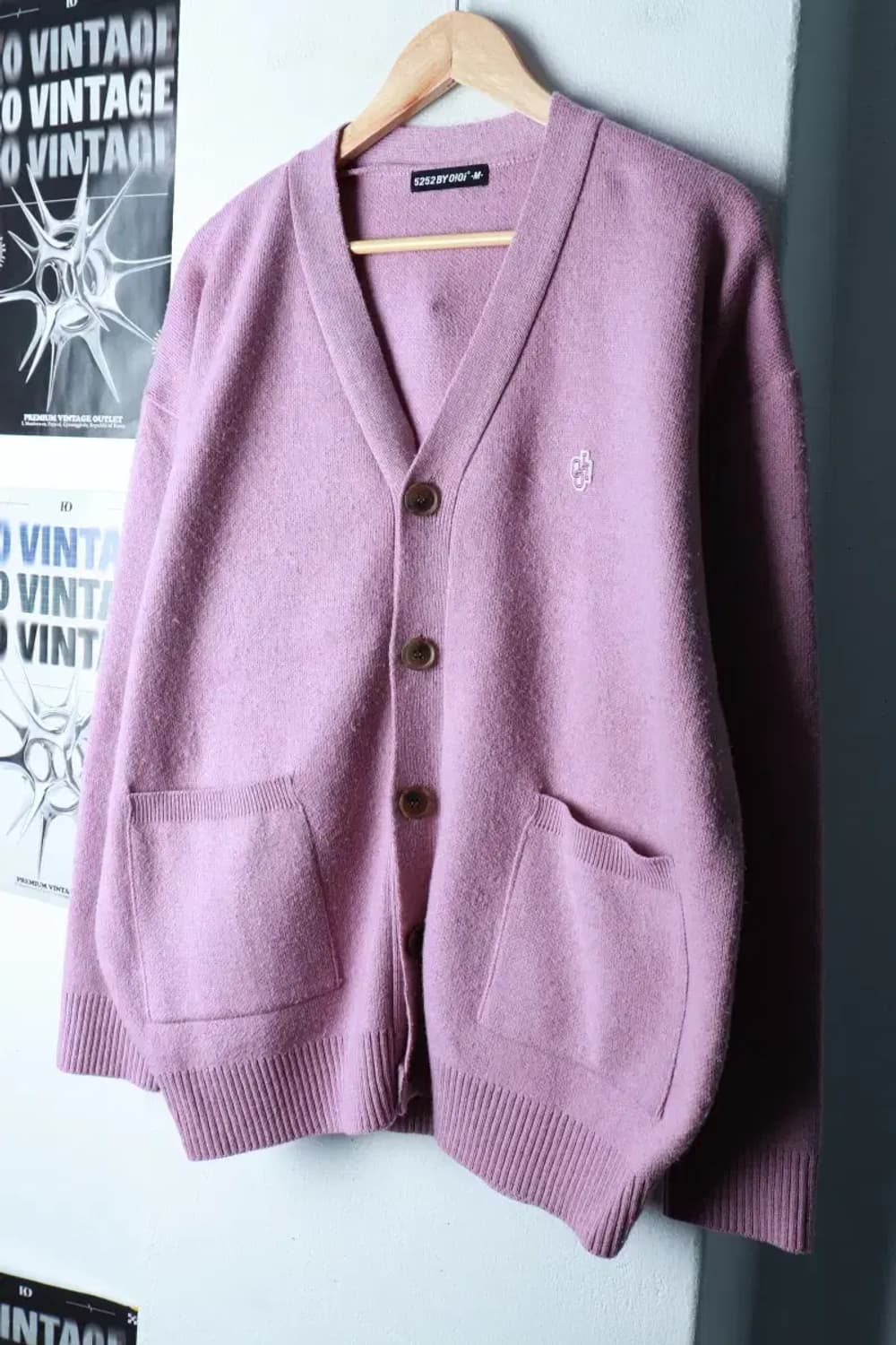 (M-L) 오아이오아이 니트 가디건 루즈핏 핑크 딸기우유-16B82 상품이미지1