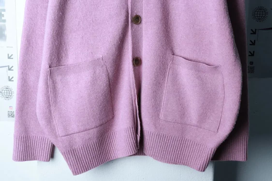 (M-L) 오아이오아이 니트 가디건 루즈핏 핑크 딸기우유-16B82 상품이미지4