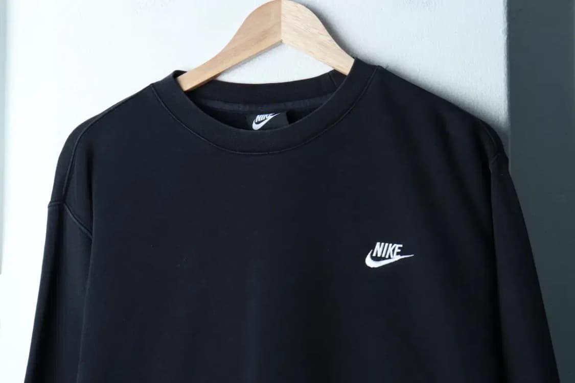 (XL) 나이키 맨투맨 티셔츠 사용감 크루넥 기모 블랙-16B87 상품이미지3