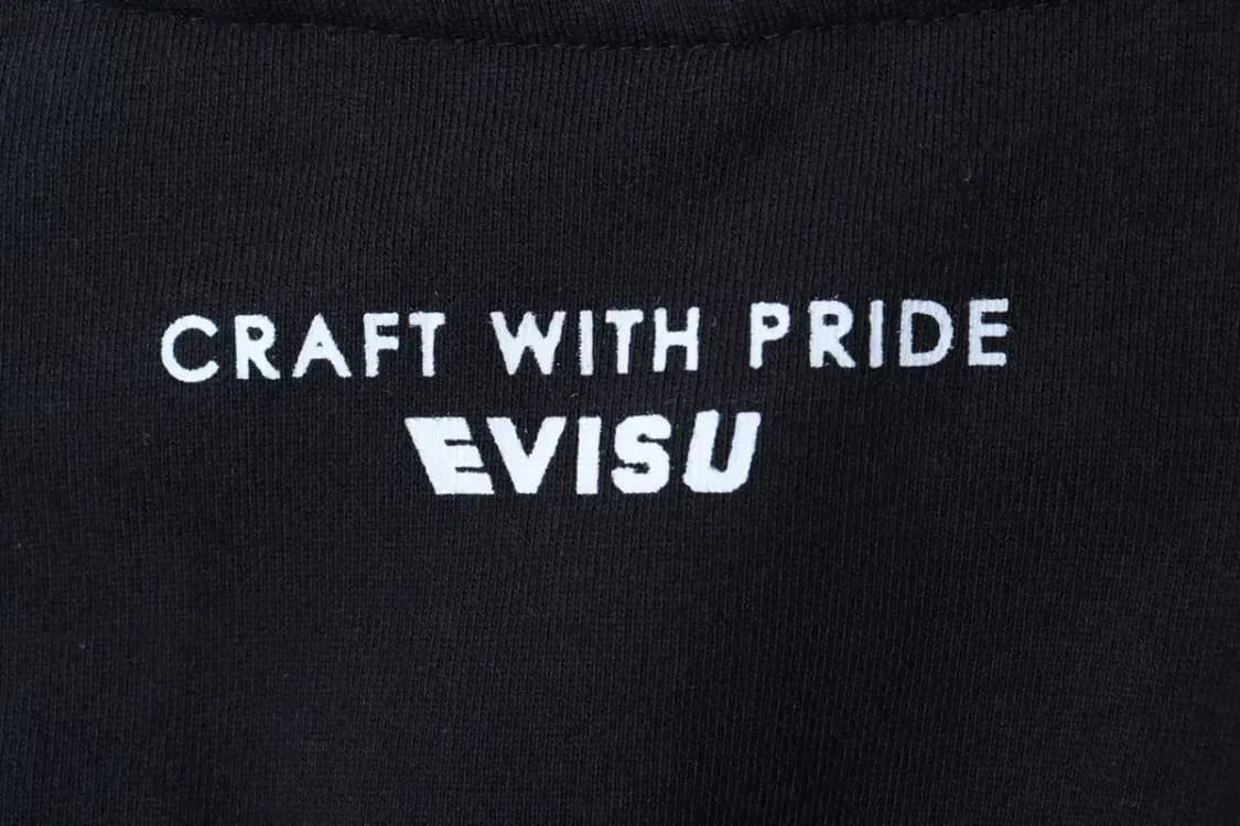 W(S) 에비수 맨투맨 티셔츠 브이넥 루즈핏 블랙-16B88 상품이미지5