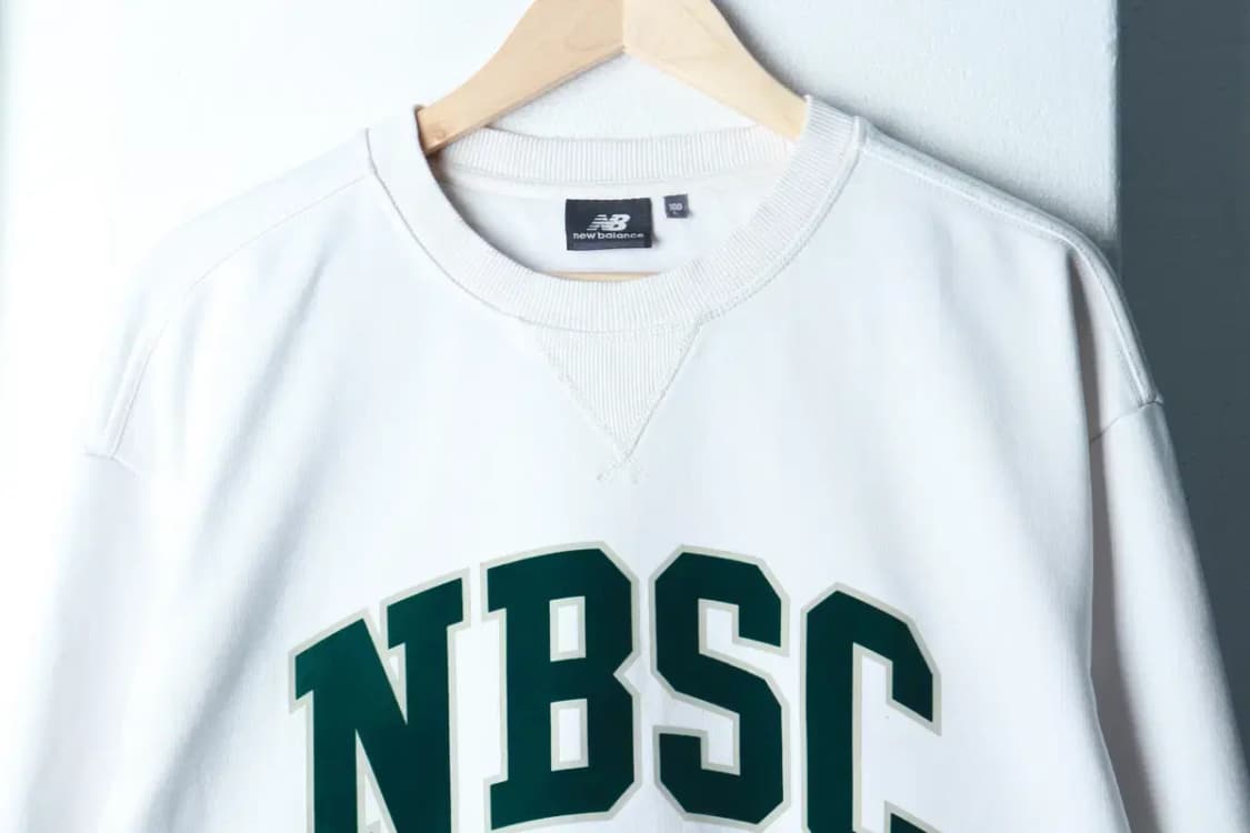 (L-XL) 뉴발란스 맨투맨 티셔츠 빅로고 화이트 올드스쿨-16B89 상품이미지3