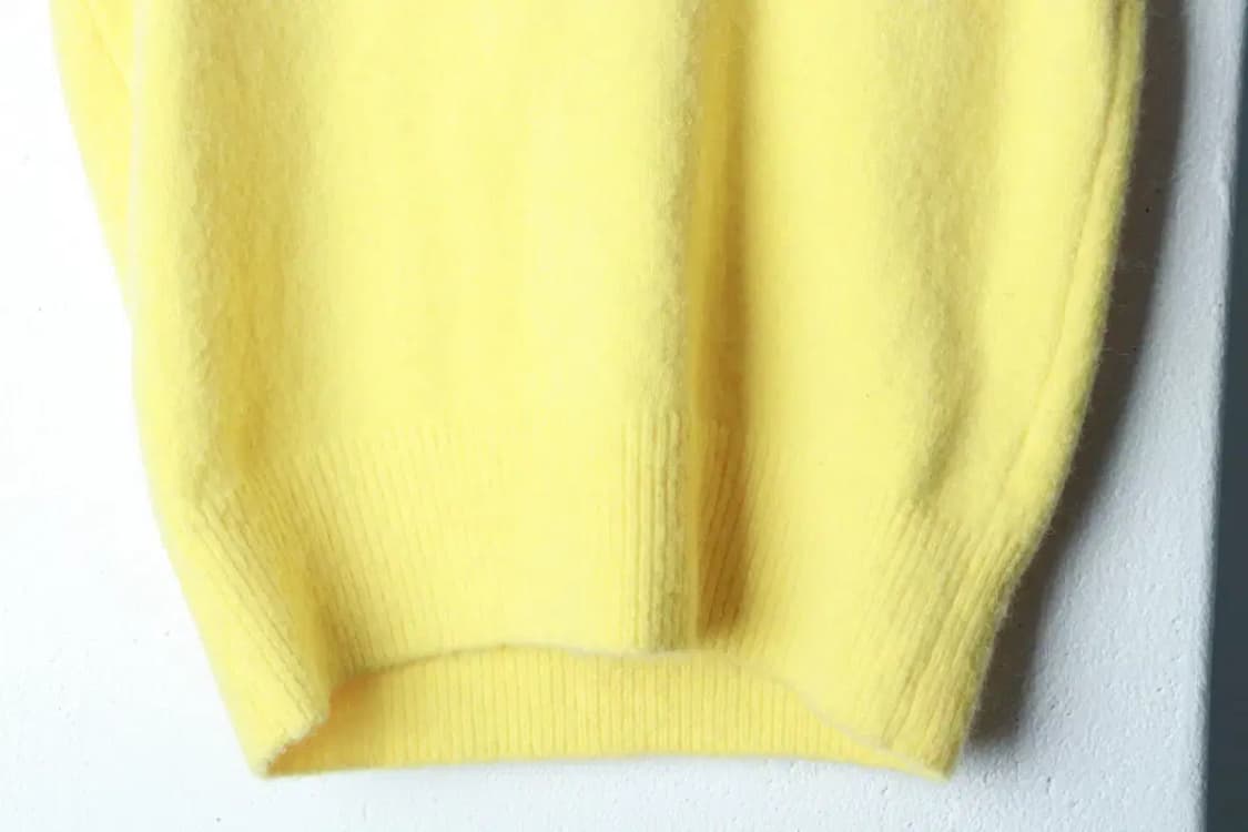 W(S) 포니테일 니트 조끼 모헤어 메리노울 개나리-16B8B 상품이미지4