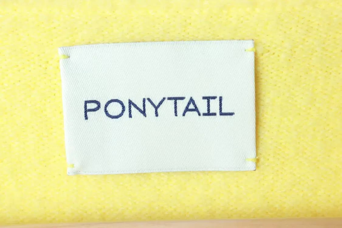 W(S) 포니테일 니트 조끼 모헤어 메리노울 개나리-16B8B 상품이미지5