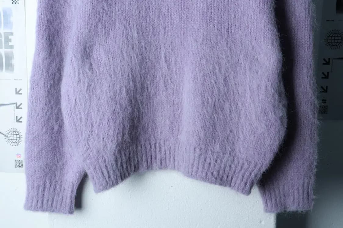 W(F) 앤써이즈예스 니트 모헤어 퍼플 키치-16B8C 상품이미지4