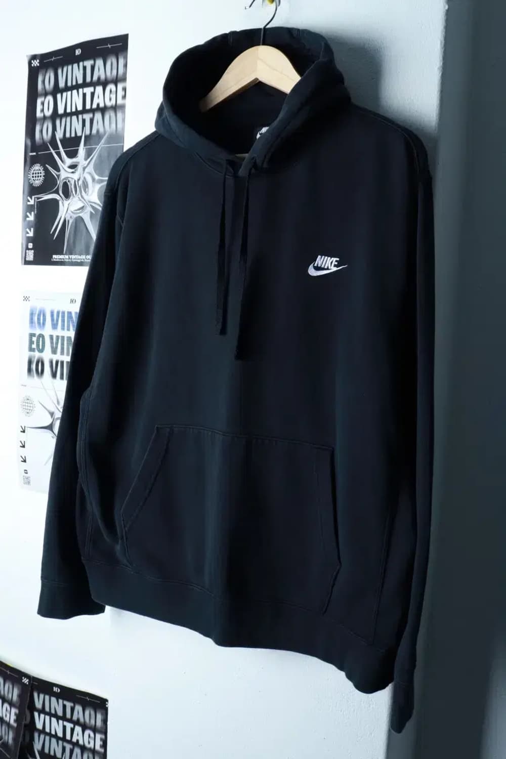 (2XL) 나이키 후드티셔츠 빅사이즈 블랙 기본-16B8E 상품이미지1