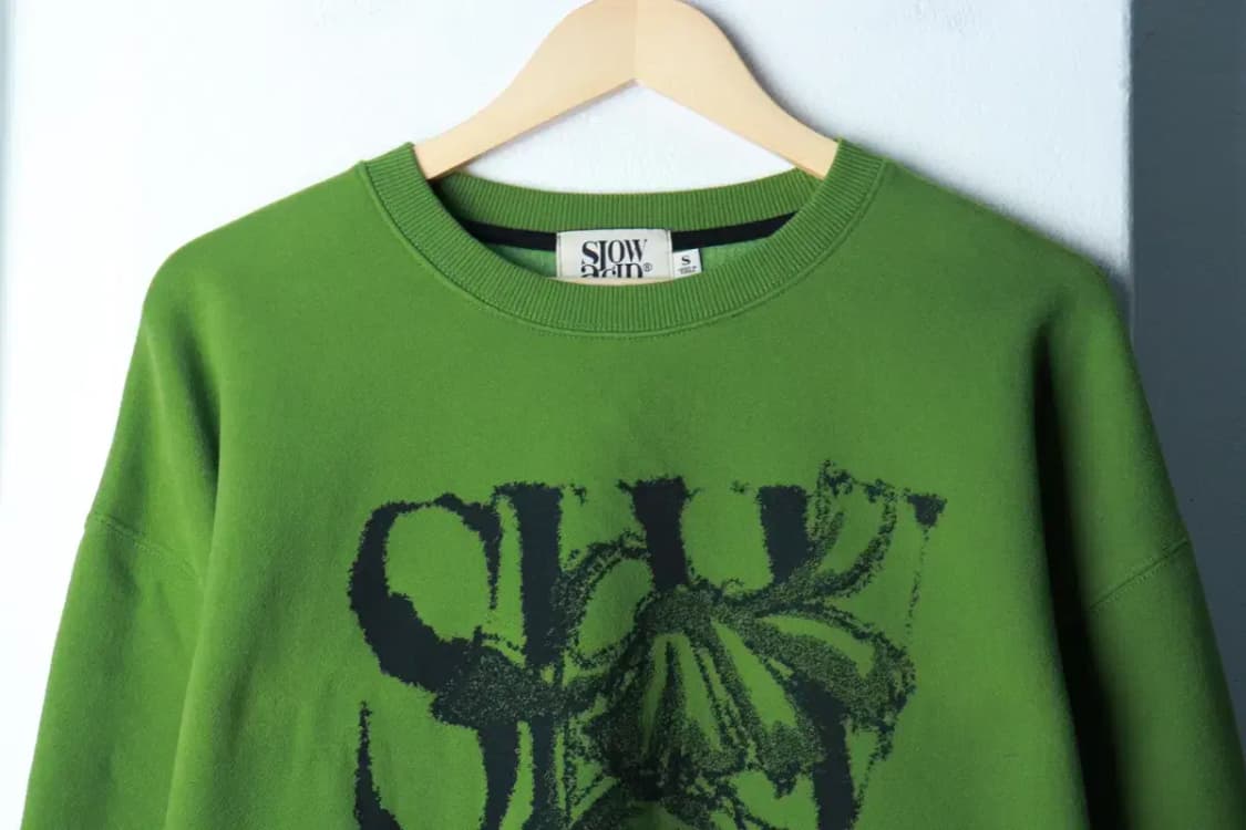 (S-M) 슬로우애시드 맨투맨 티셔츠 스트릿 연그린 기모-16ADB 상품이미지3