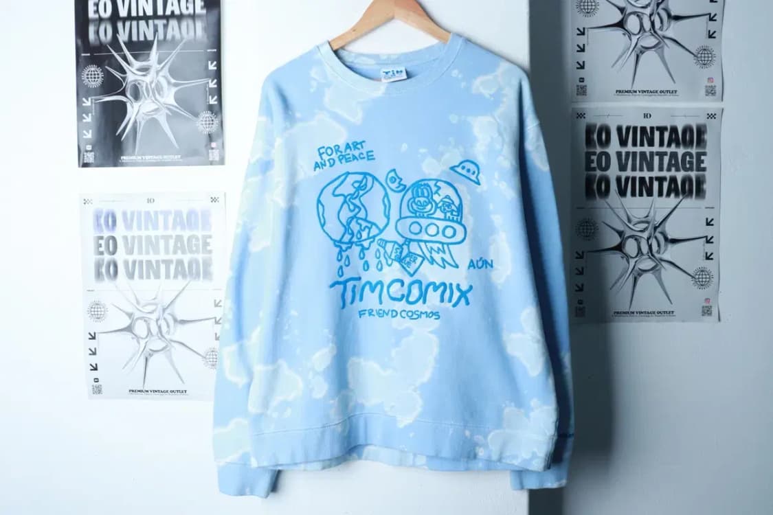 (L-XL) 팀코믹스 맨투맨 티셔츠 발포나염 타이다이 스트릿-16ADC 상품이미지2