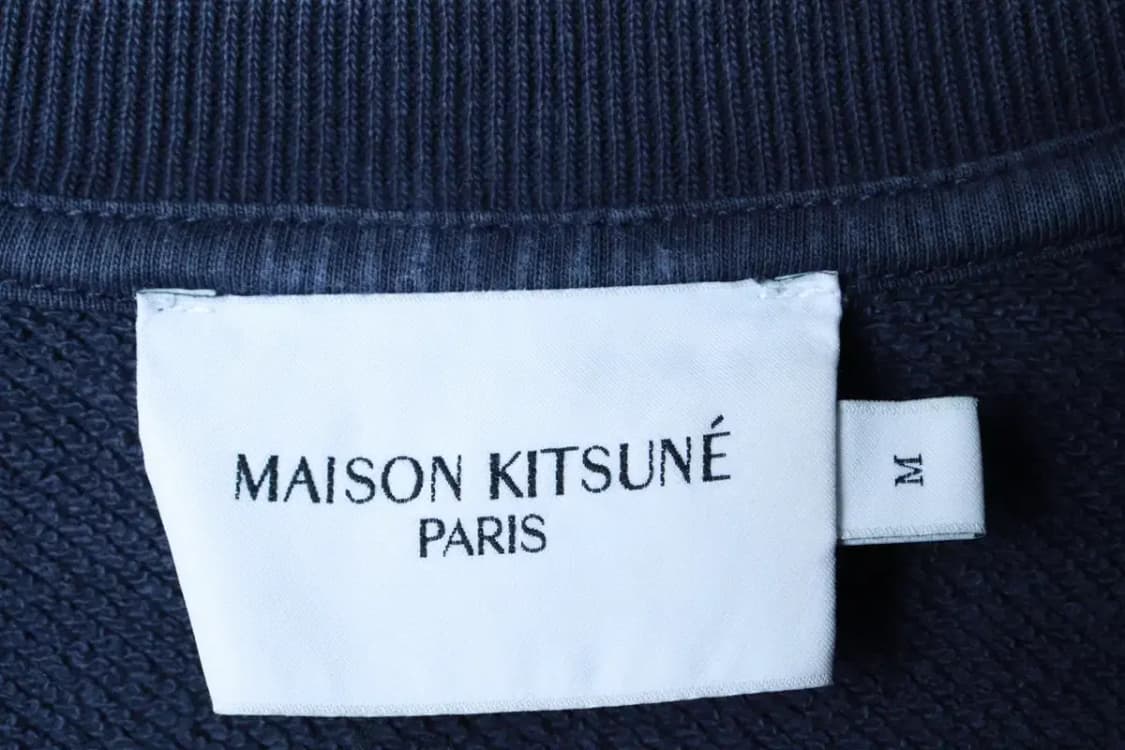 (M) 메종키츠네 맨투맨 티셔츠 폭스헤드 네이비-16ADD 상품이미지6