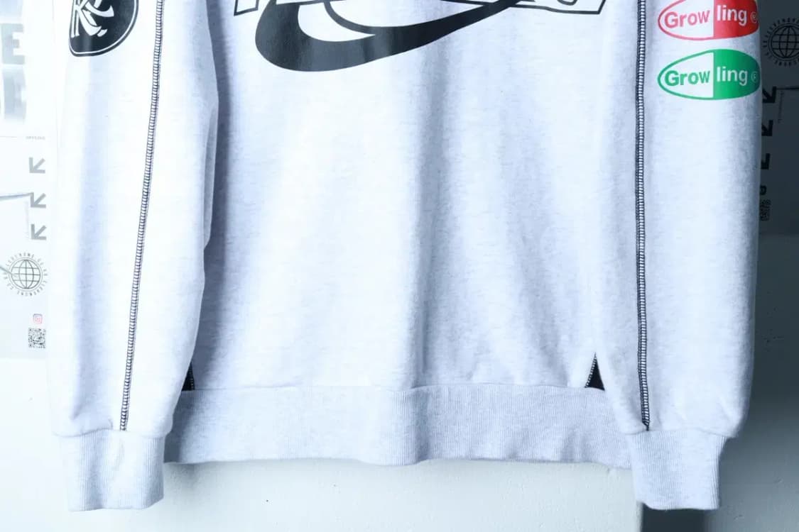 (M-L) 리트리버클럽 맨투맨 티셔츠 멜란지 블록코어 올드스쿨-16ADF 상품이미지4